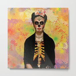 Frida Catrina Kahlo Metal Print | Pop Surrealism, Frida, Digital, Pop Art, Graphicdesign, Skull 