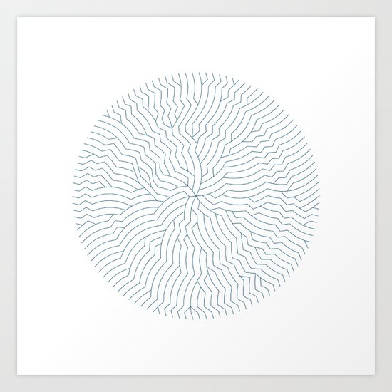 #366 The nautilus fracture – Geometry Daily Art Print