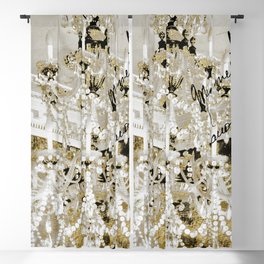 Crystal Pearls Chandelier Paris Blackout Curtain