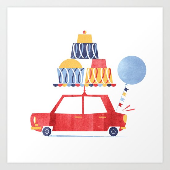 On my way Art Print