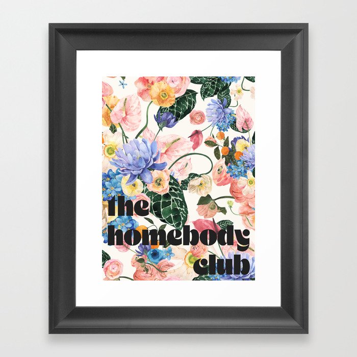 the homebody club Framed Art Print