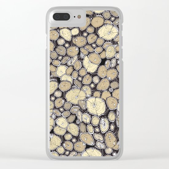 wood collab Clear iPhone Case