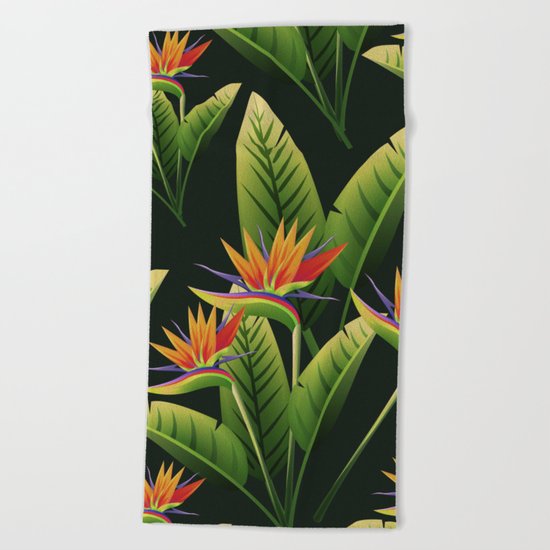 Tropical Flowers vol.4 Beach Towel