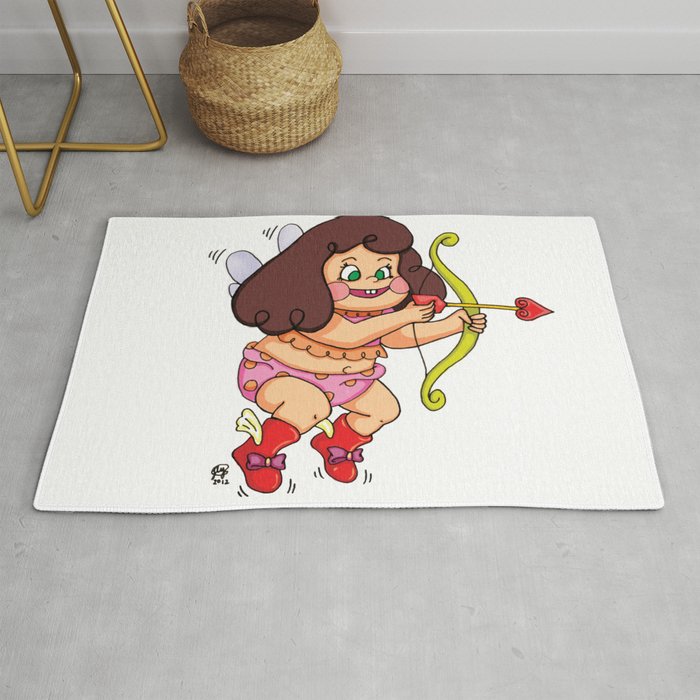 "Direct Hit to Your Heart {Cupid Girl}" by Jesse Young ILLO. Rug
