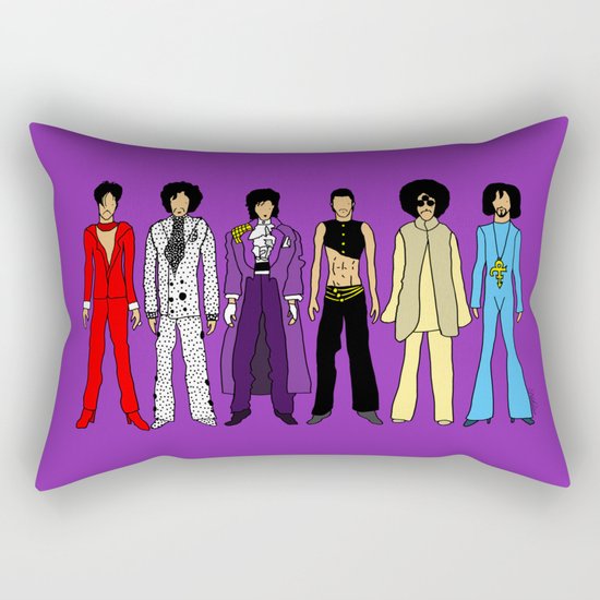 Outfits of Purple Fashion on Purple Rectangular Pillow