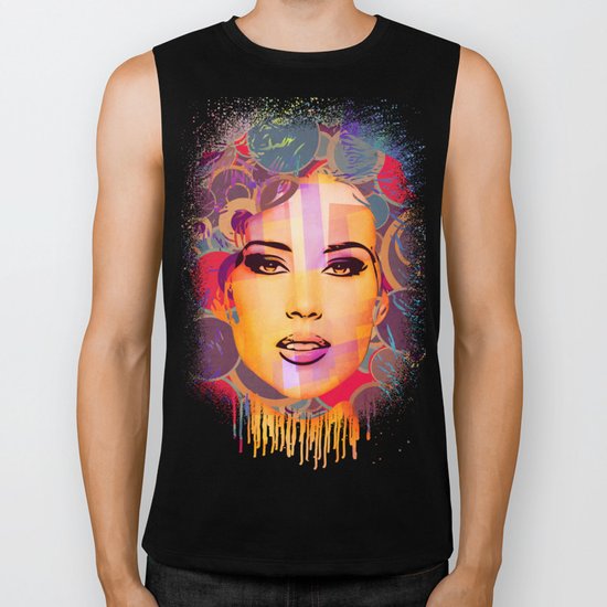 Mimicry, face Biker Tank