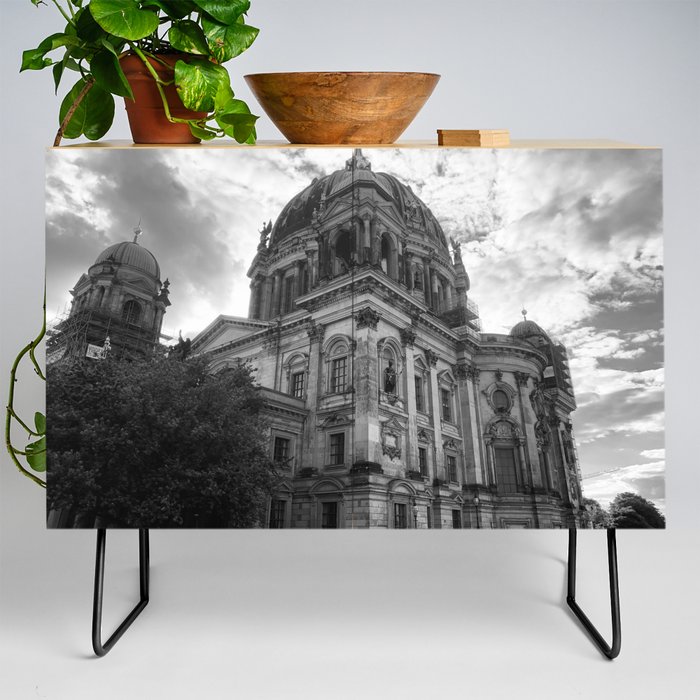 Berlin Black and White Photography Credenza