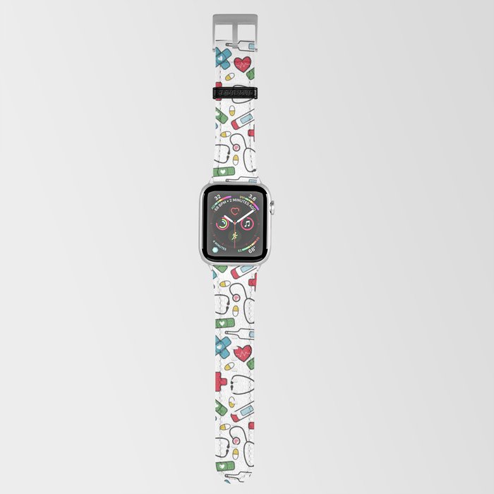 Cute Nurse Pattern Apple Watch Band