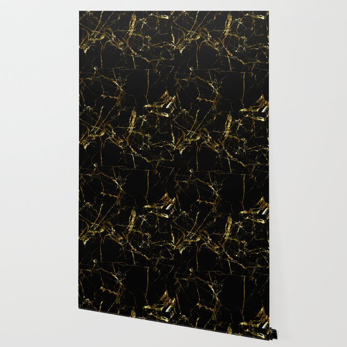 Golden Marble Black And Gold Marble Pattern Textured Design