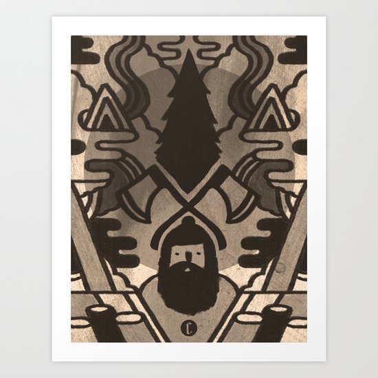 Lumberjack Art Print