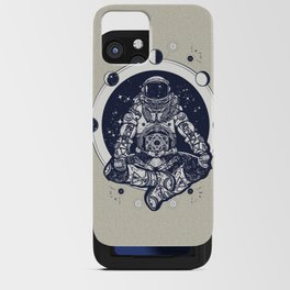 Astronaut In The Lotus Position Tattoo Art iPhone Card Case