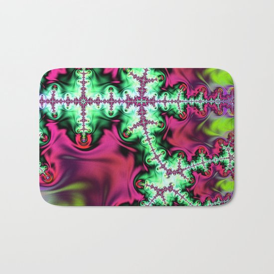 Life stream, fractal abstract art Bath Mat
