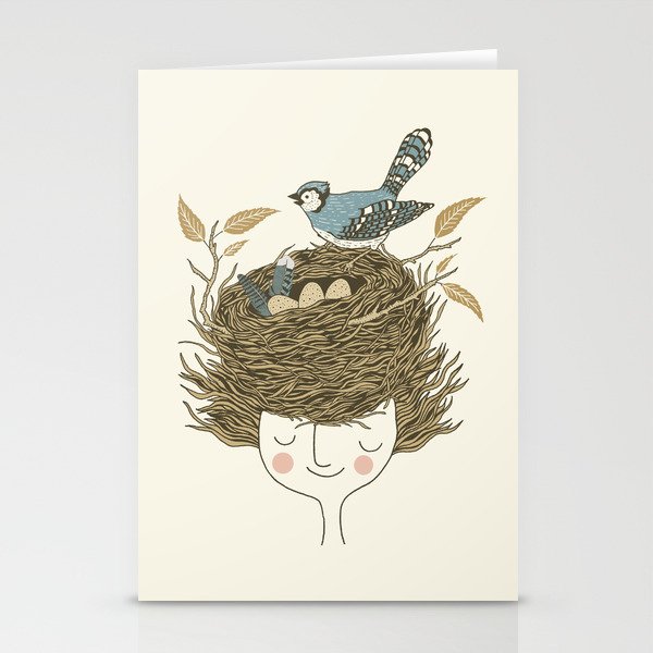Bird Hair Day Stationery Cards