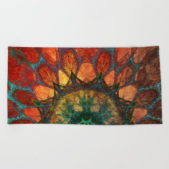Sun Mandala Beach Towel