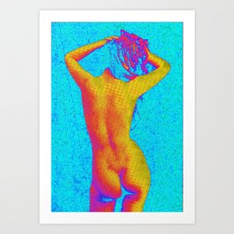 Neon Naked Art Print