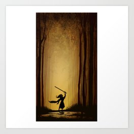 Victory over the darkness Art Print