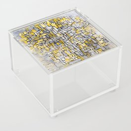 Piet Mondrian (Dutch, 1872-1944) - Title: TABLEAU No. 2 Composition No. VII - Date: 1913 - Style: De Stijl (Neoplasticism), Cubism - Genre: Abstract - Medium: Oil on canvas - Digitally Enhanced Version (2000 dpi) - Acrylic Box