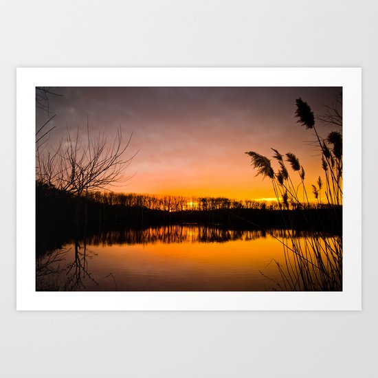 Manasquan Sunset Art Print