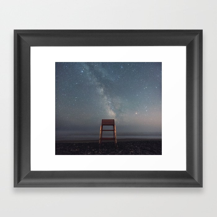 Chair with a View Framed Art Print
