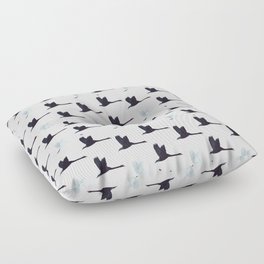 Flying Elegant Swan Pattern Floor Pillow