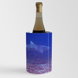 Watercolor Shark, Lemon Shark 01, St John, USVI, Come a Little Closer! Wine Chiller