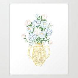Finn Vase Art Print
