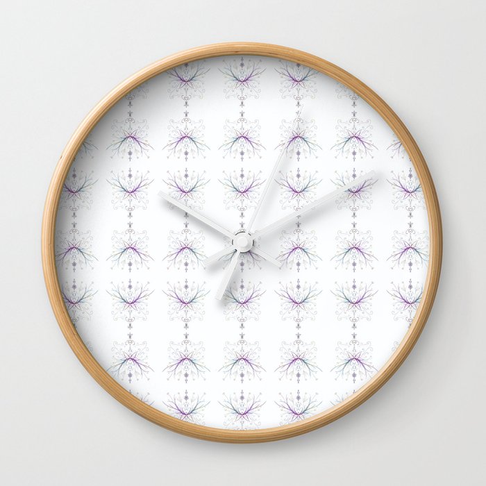 Crown of the Forest Pattern Wall Clock