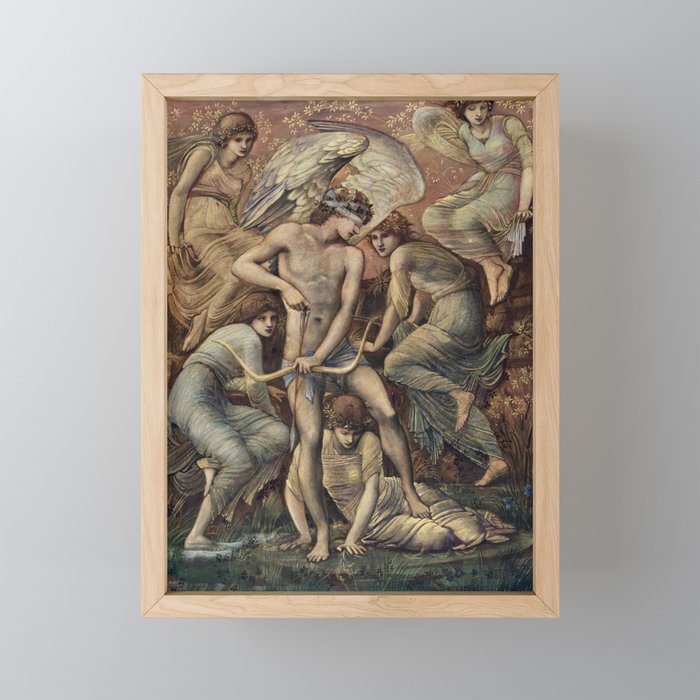 Cupid’s Hunting Fields (1885) by Sir Edward Burne-Jones  Framed Mini Art Print