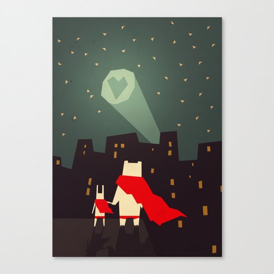 The city needs love Canvas Print