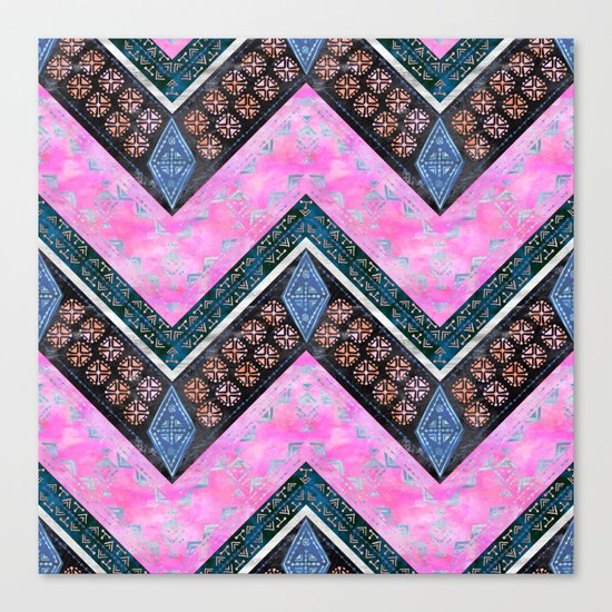 Jirra Boho Chevron 2a Canvas Print By Schatzibrown Society6