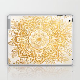 Queen Starring of Mandala-Gold Sunflower I Laptop Skin