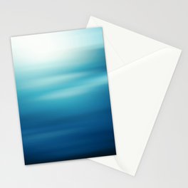 Underwater blue background Stationery Card