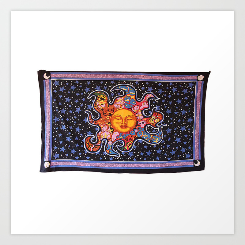 sun print tapestry