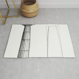 Column Design (1862) from Gazette Des Beaux-Arts a French art review Rug