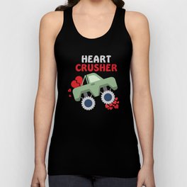 Heart Crush Crusher Truck Hearts Valentines Day Unisex Tank Top