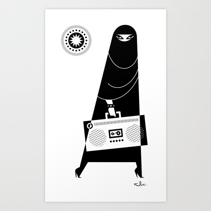 Burka Chic Art Print