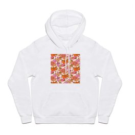 Seamless pattern with bright flowers in the style of the 70s Hoody