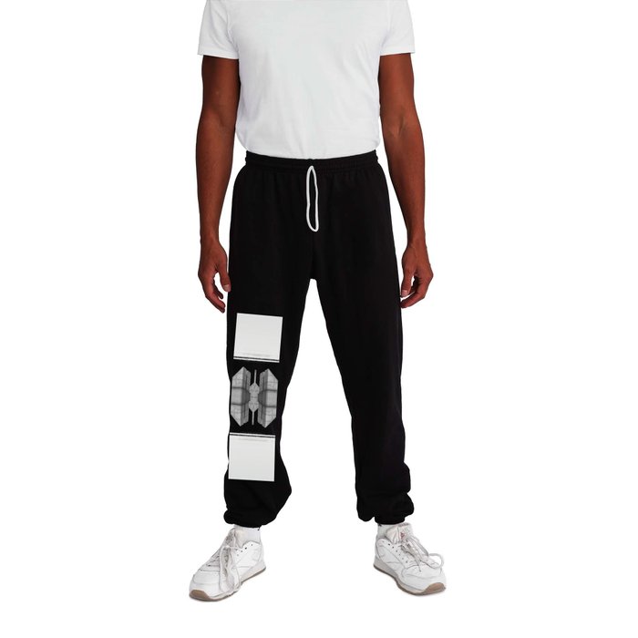 Vertical 2 symmetry, collection, black and white, bw, set Sweatpants