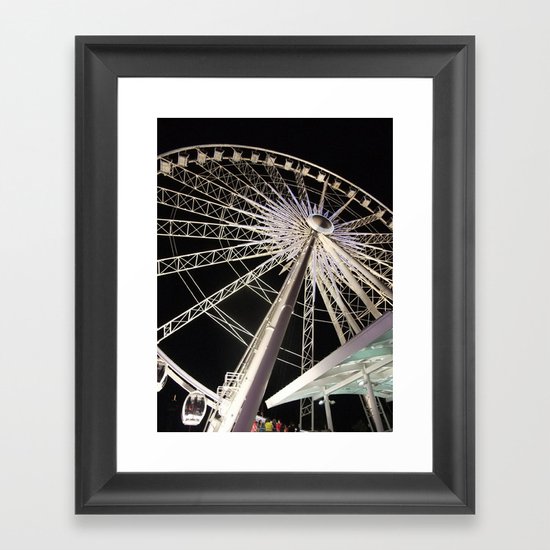 Wheeling Around Framed Art Print