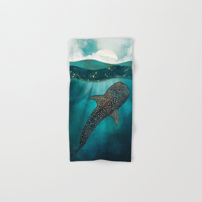 Metallic Whale Shark Hand & Bath Towel