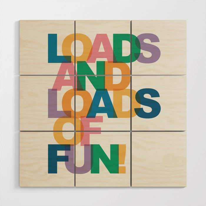 Laundry: Loads of Fun Wood Wall Art