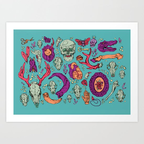 A Curious Collection Art Print