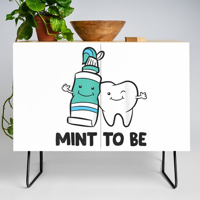 Dentist Hygienist Assistant Tooth Mint Credenza