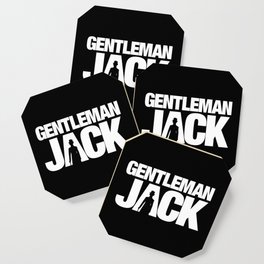Gentleman Jack Title with Anne Lister Silhouette Coaster
