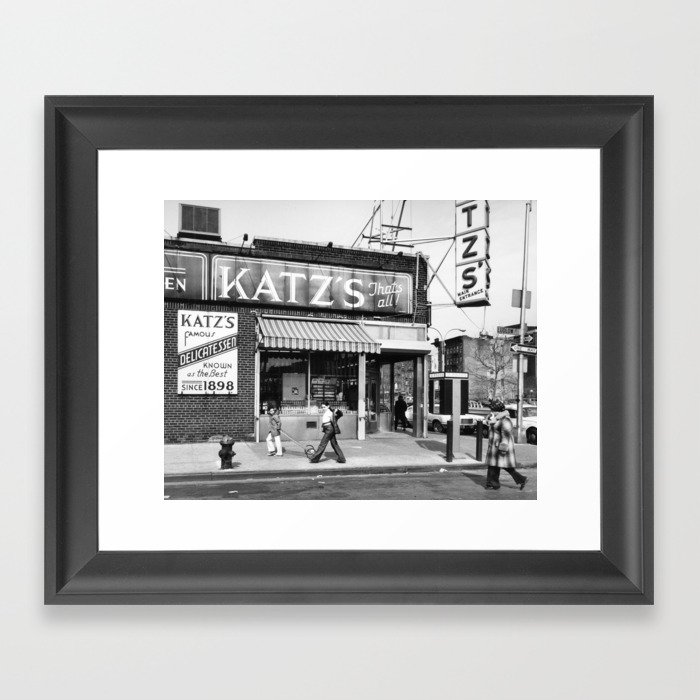 Katz's Deli NYC Framed Art Print
