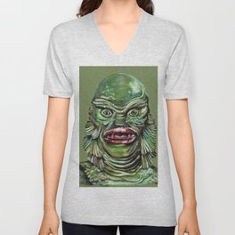 The Creature from the Black Lagoon V Neck T Shirt