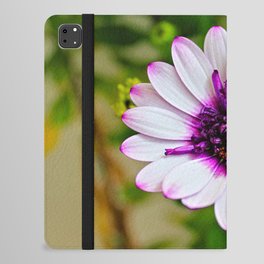 African Daisy Flower Purple White Macro iPad Folio Case