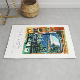1962 Picasso COTE D'AZUR French Riviera Travel Poster Rug | Affiche, Cotedazur, Graphicdesign, Picasso, Vintagefrench, Frenchriviera, Cotedazureposter, Frenchtourism, Nicefranceposter, Impressionism 