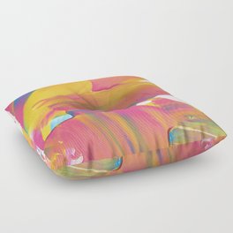 Abstract paint composition nº1 Floor Pillow