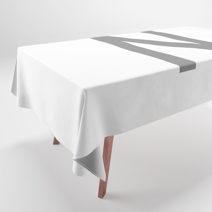 LETTER N (GREY-WHITE) Tablecloth